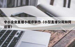 嵊州中小企业直播小程序制作（小型直播公司如何运营）
